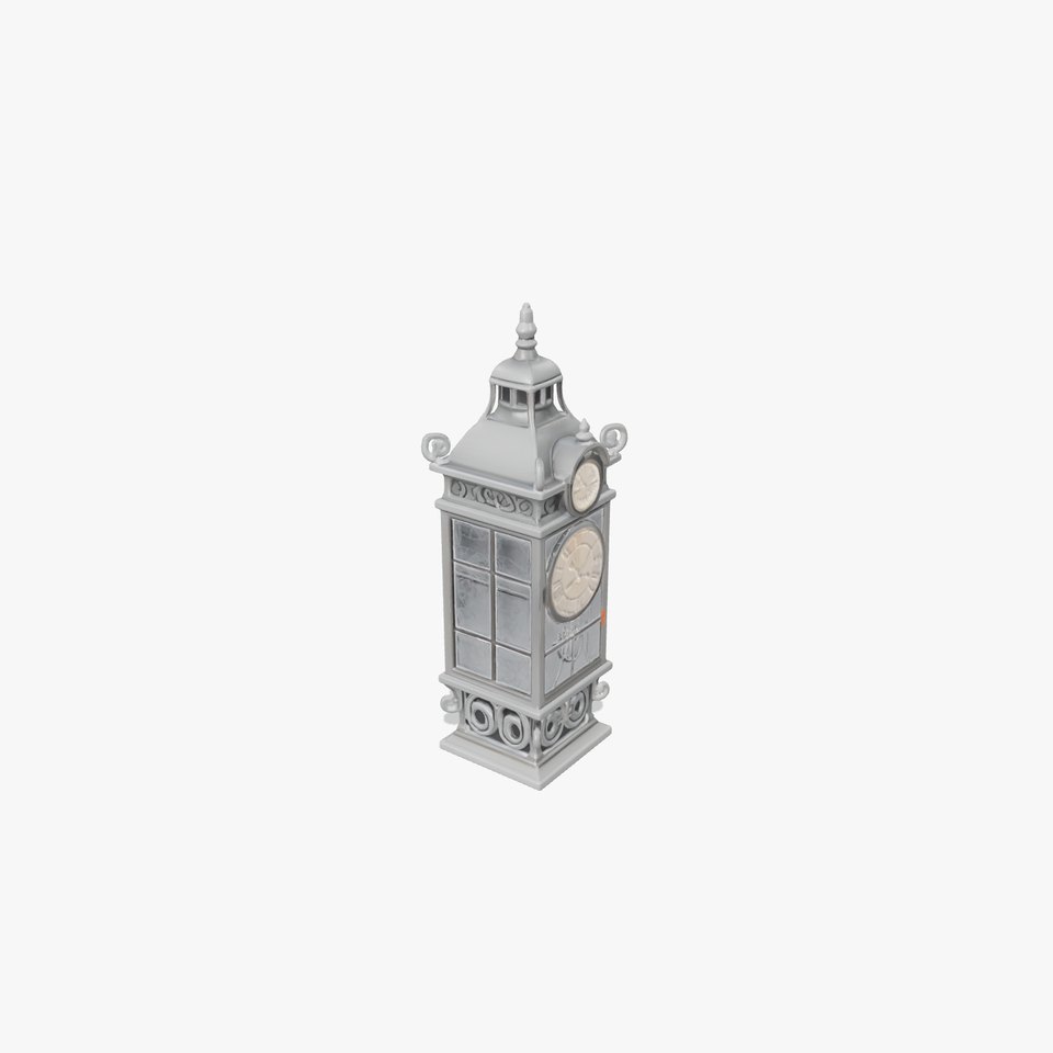 Ornate Clock Tower Lantern model pack