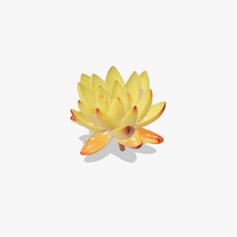Yellow Water Lily Model Pack - Realistic Aquatic Details