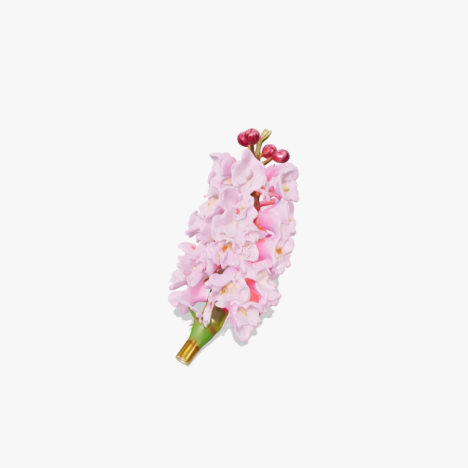 Pink Hyacinth Flower model pack with lifelike textures