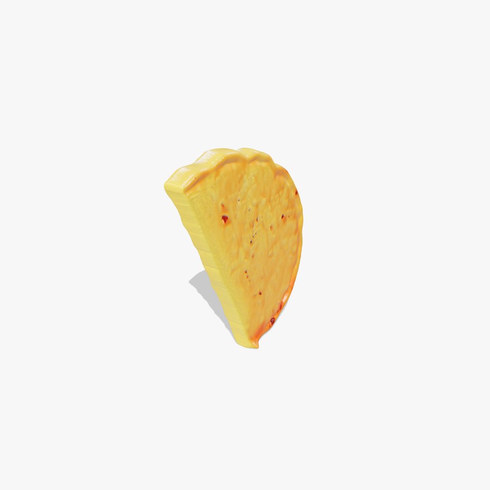Lifelike Tortilla Chip Golden Crisp Surface model pack