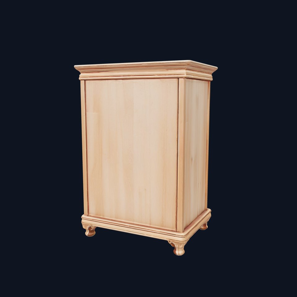 Ornate Wood Armoire model pack