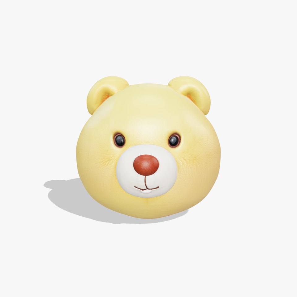 Lovable Plush Toy Sphere Bear model pack