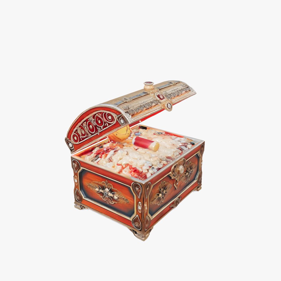 Opulent Jewelry Chest Treasure model pack