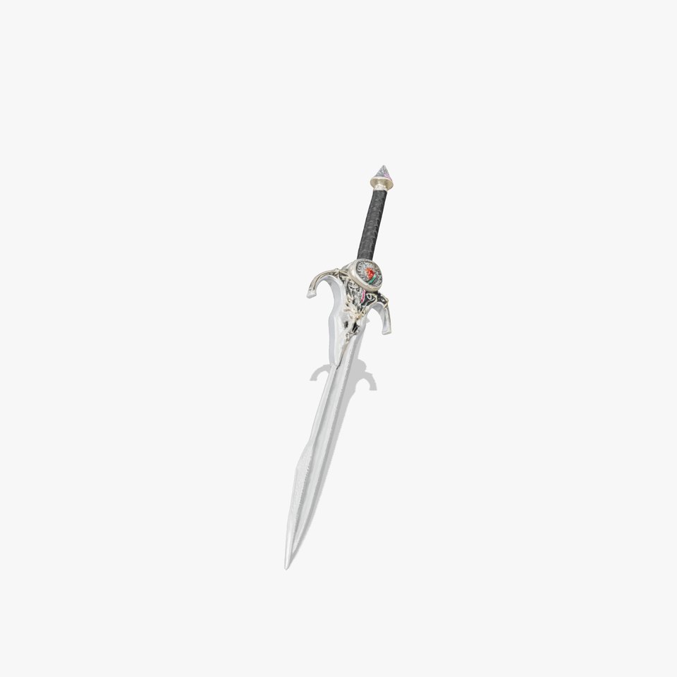 Enchanted Silver Rune Sword model pack