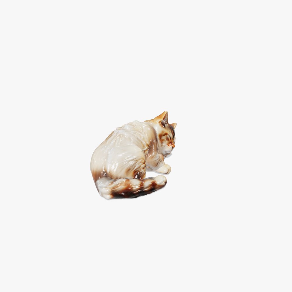 Sleeping Fluffy Cat Relaxation model pack