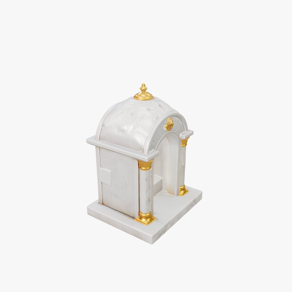 Grotto Stone Brass Accent Architecture model pack