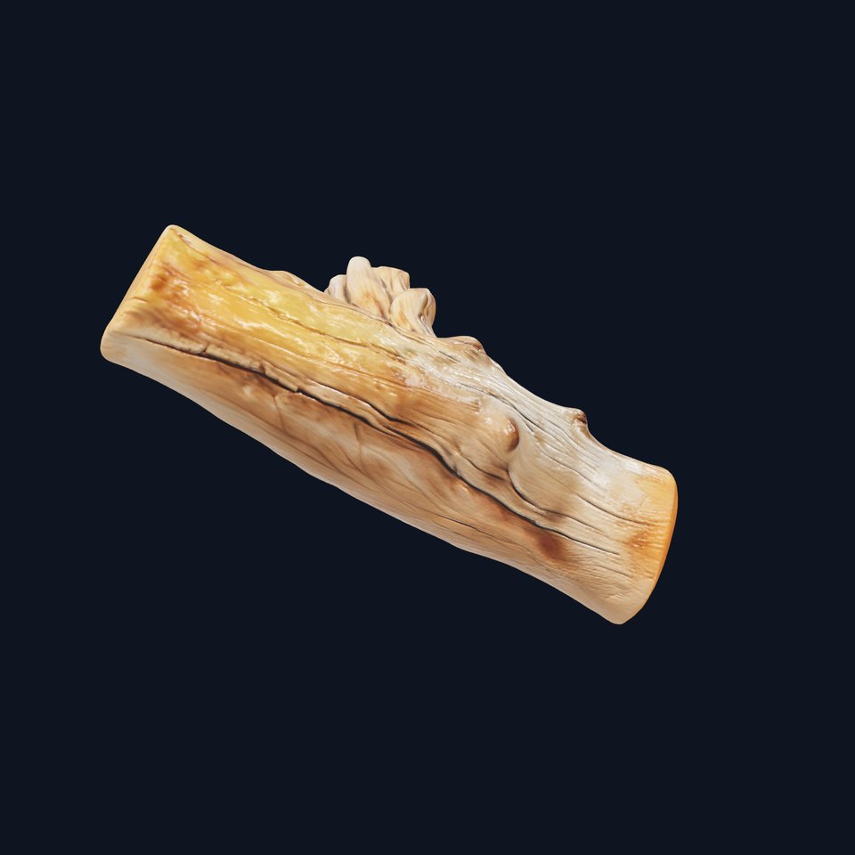 Driftwood Log Realistic Texture model pack