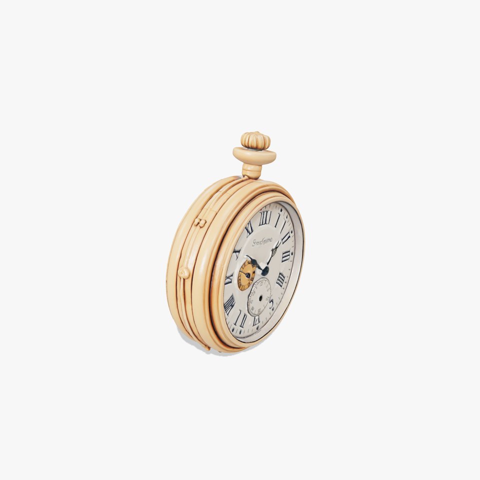 Antique Pocket Watch Intricate Metalwork Model Pack