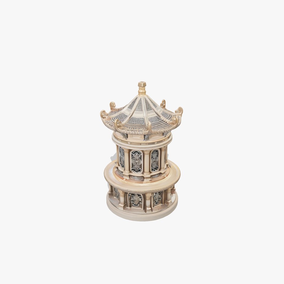 Intricate Drum Tower Architectural model pack