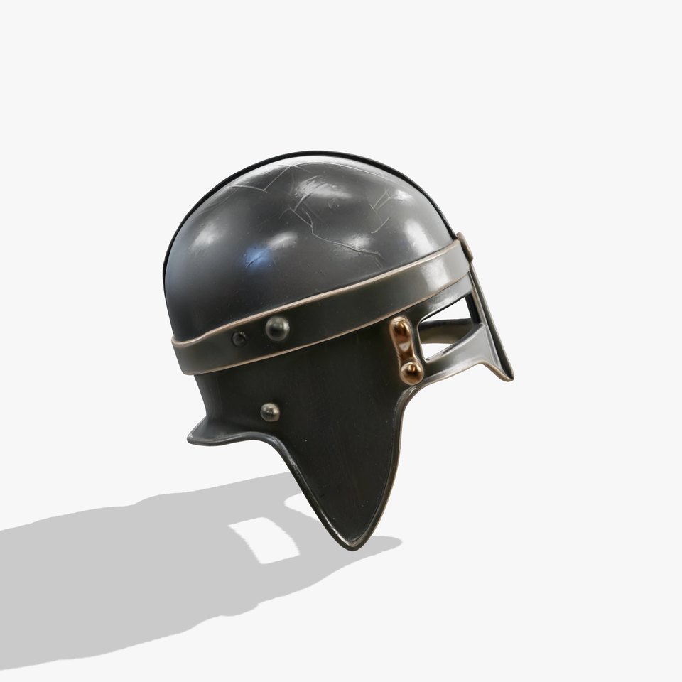 Medieval Nasal Helm Armor model pack