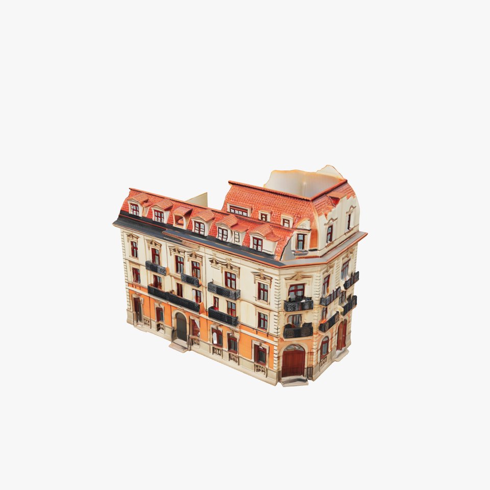 Classic Italian Mansion Baroque Architecture model pack