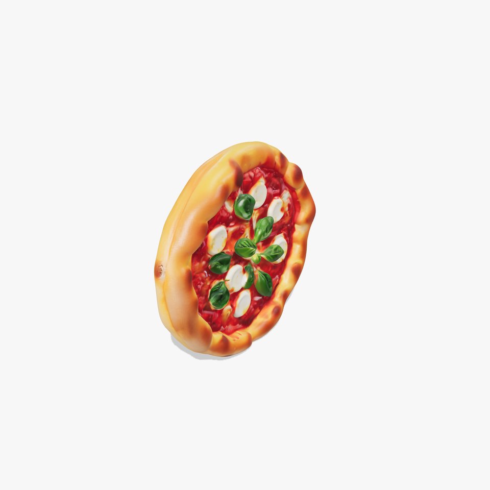 Traditional Margherita Pizza D Model Pack