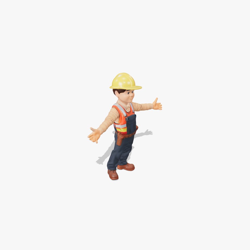 Construction Worker Character Model Pack