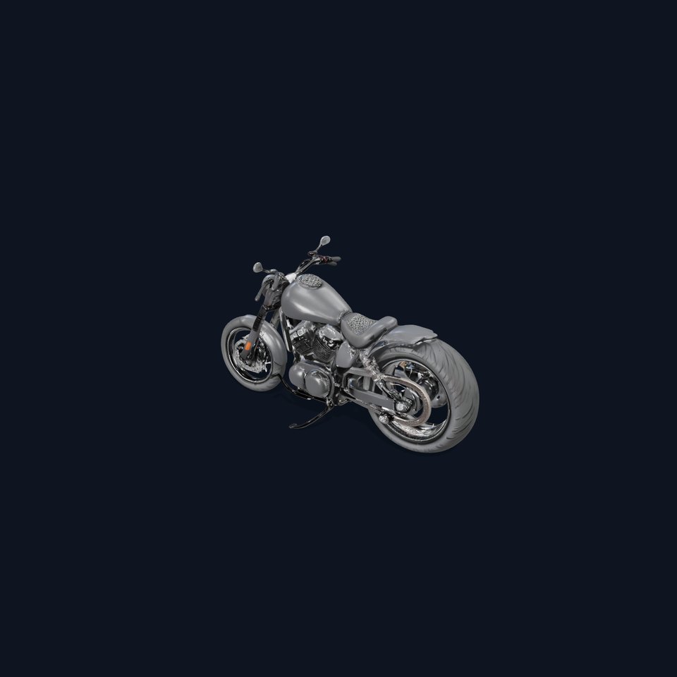 Custom Motorcycle D Model Pack