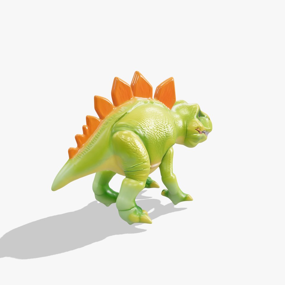 Cartoon Dinosaur Model Pack with Textured Detail