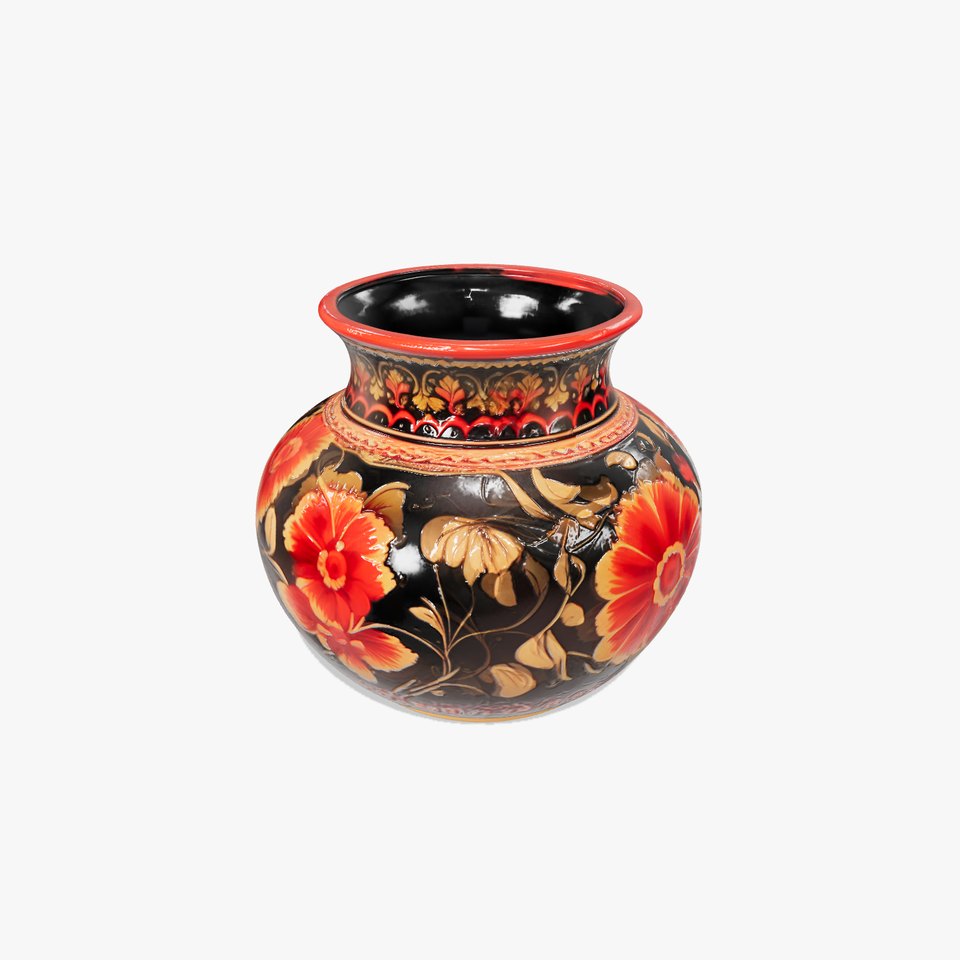 Decorative Floral Vase D Model Pack