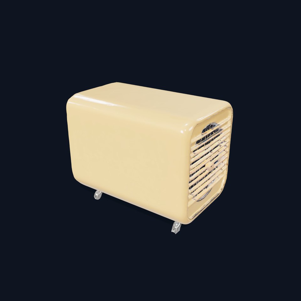 Retro Portable Heater Model Pack with Modern Display