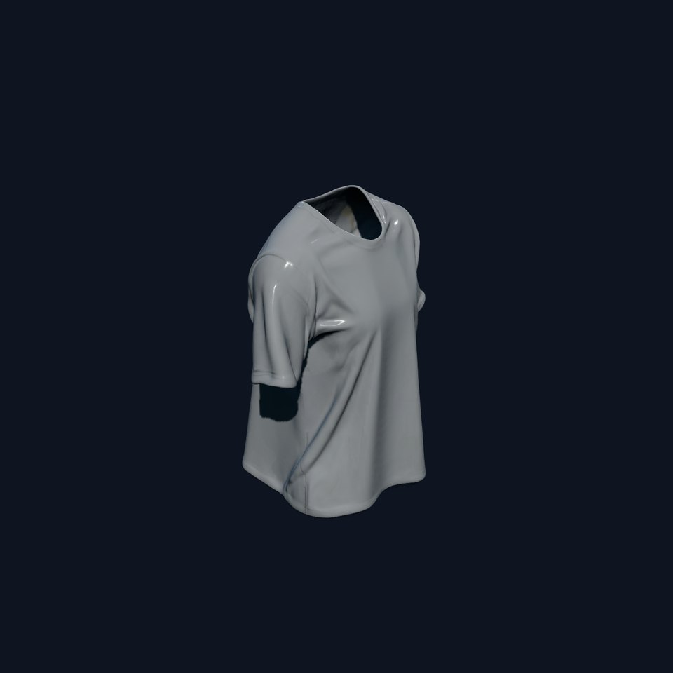 White TShirt D Model Pack for Animation and Games