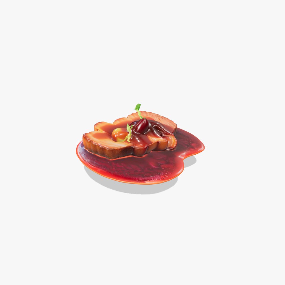 Gourmet Duck Breast Dish Model Pack