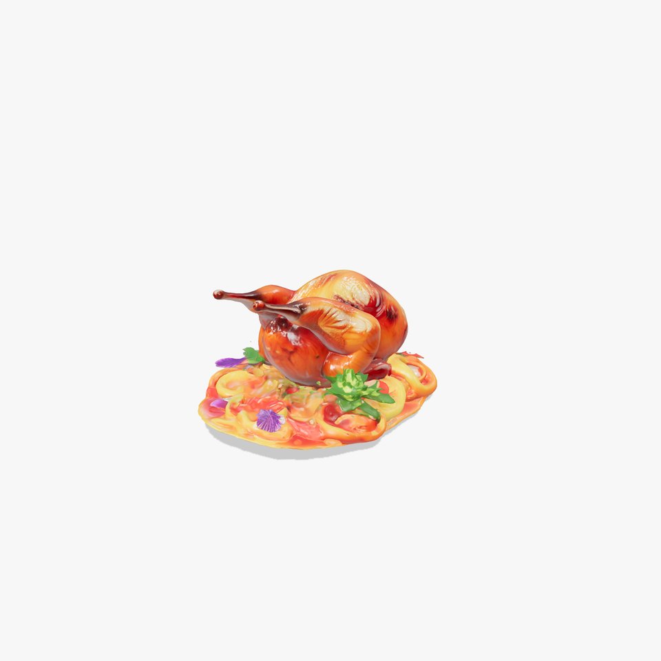 Gourmet Roasted Duck with Pasta Model Pack