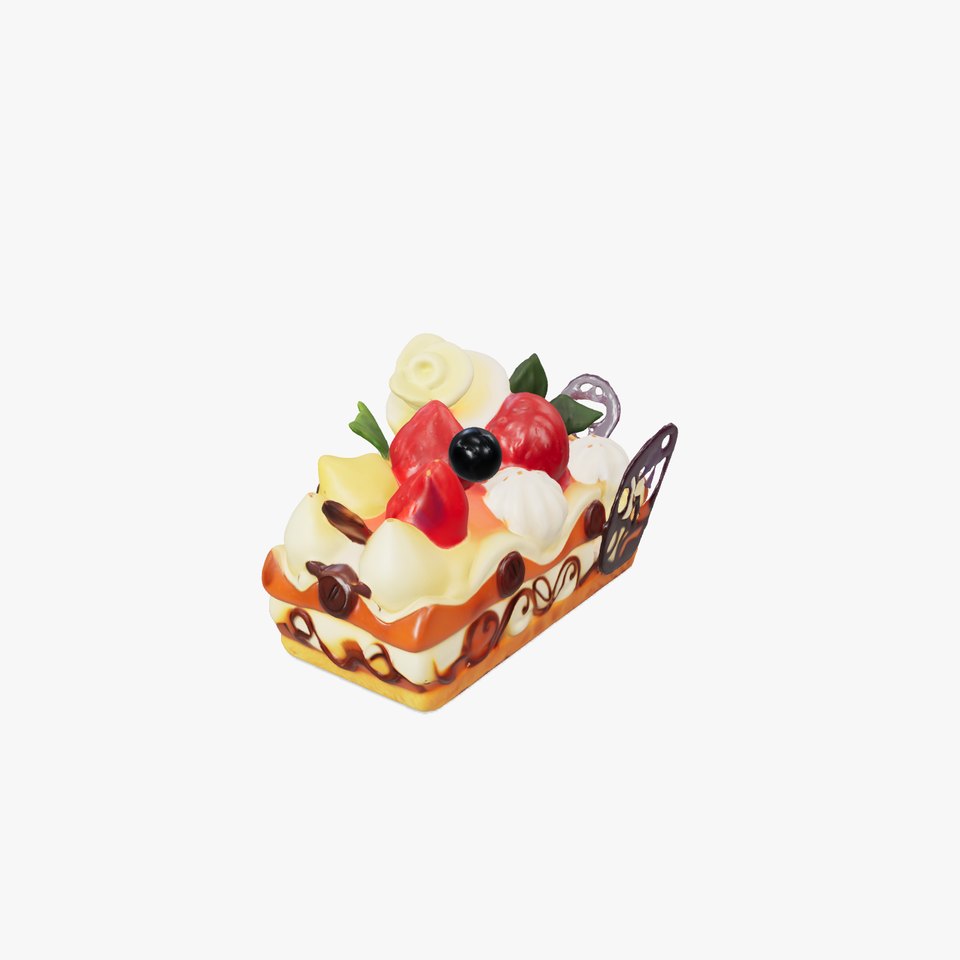 Fruit Pastry Dessert D Model Pack