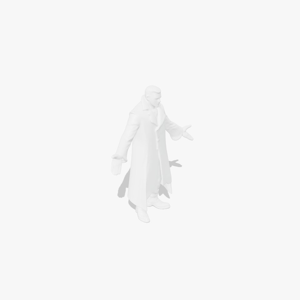 Dark Enforcer D Character Model  Rigged and Ready for Animation