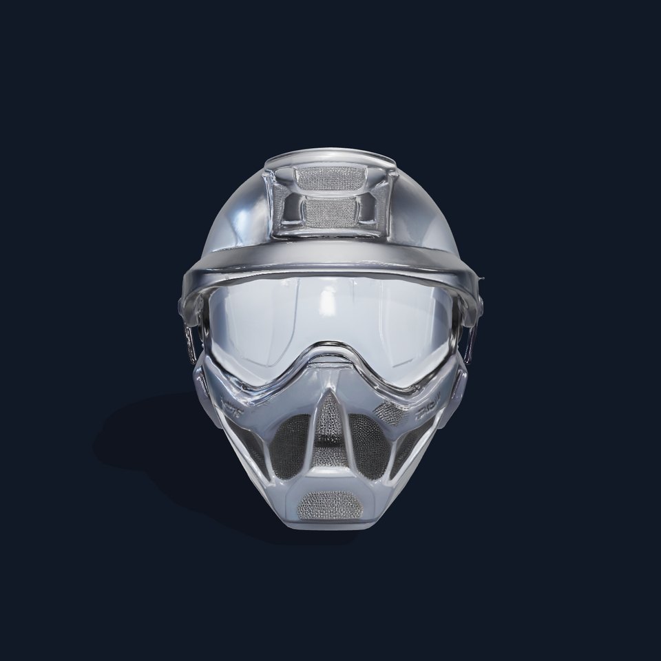 Futuristic Tactical Helmet Model Pack