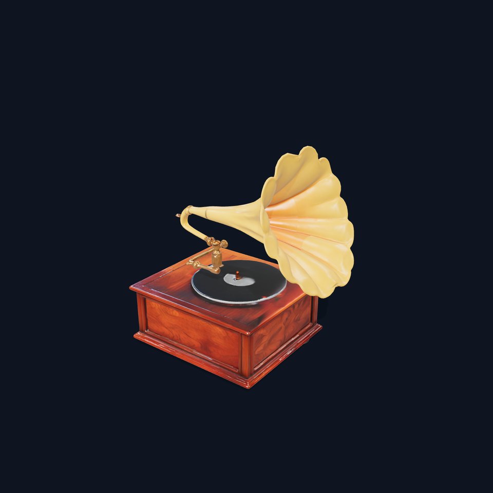 Vintage Gramophone D Model Pack