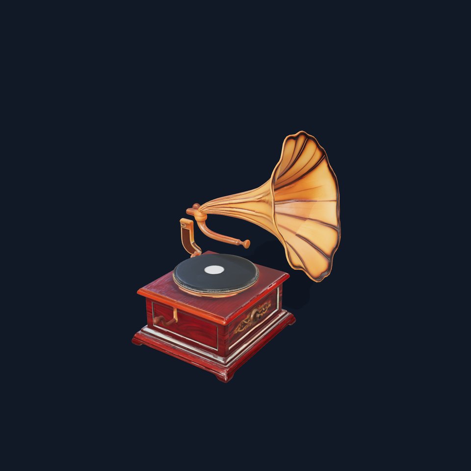 Vintage Gramophone D Model Pack