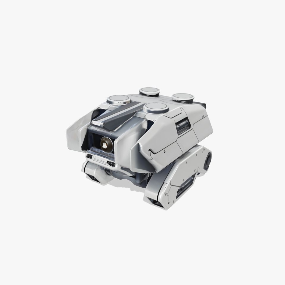 Futuristic Surveillance Drone Model Pack with Detailed Design