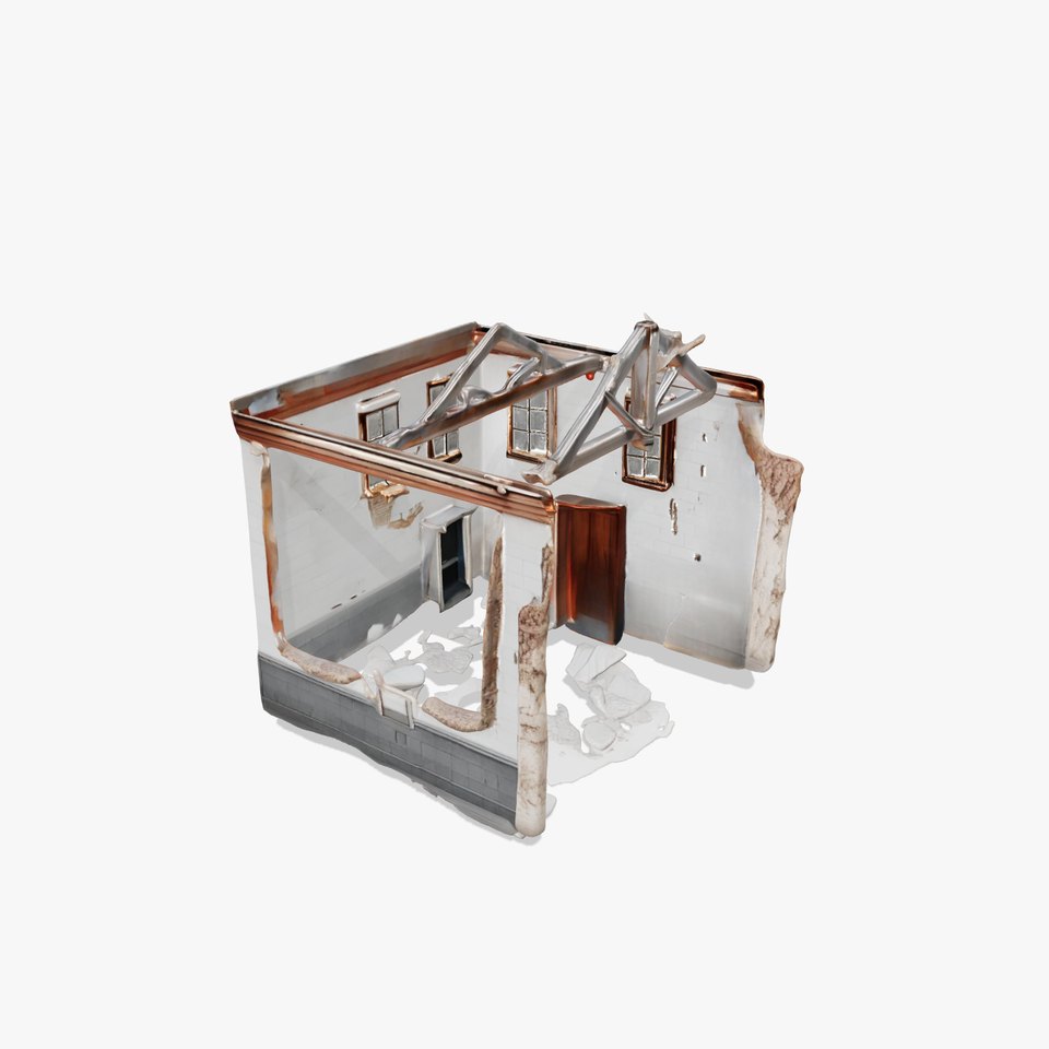 Abandoned Building Interior Ruins Model Pack