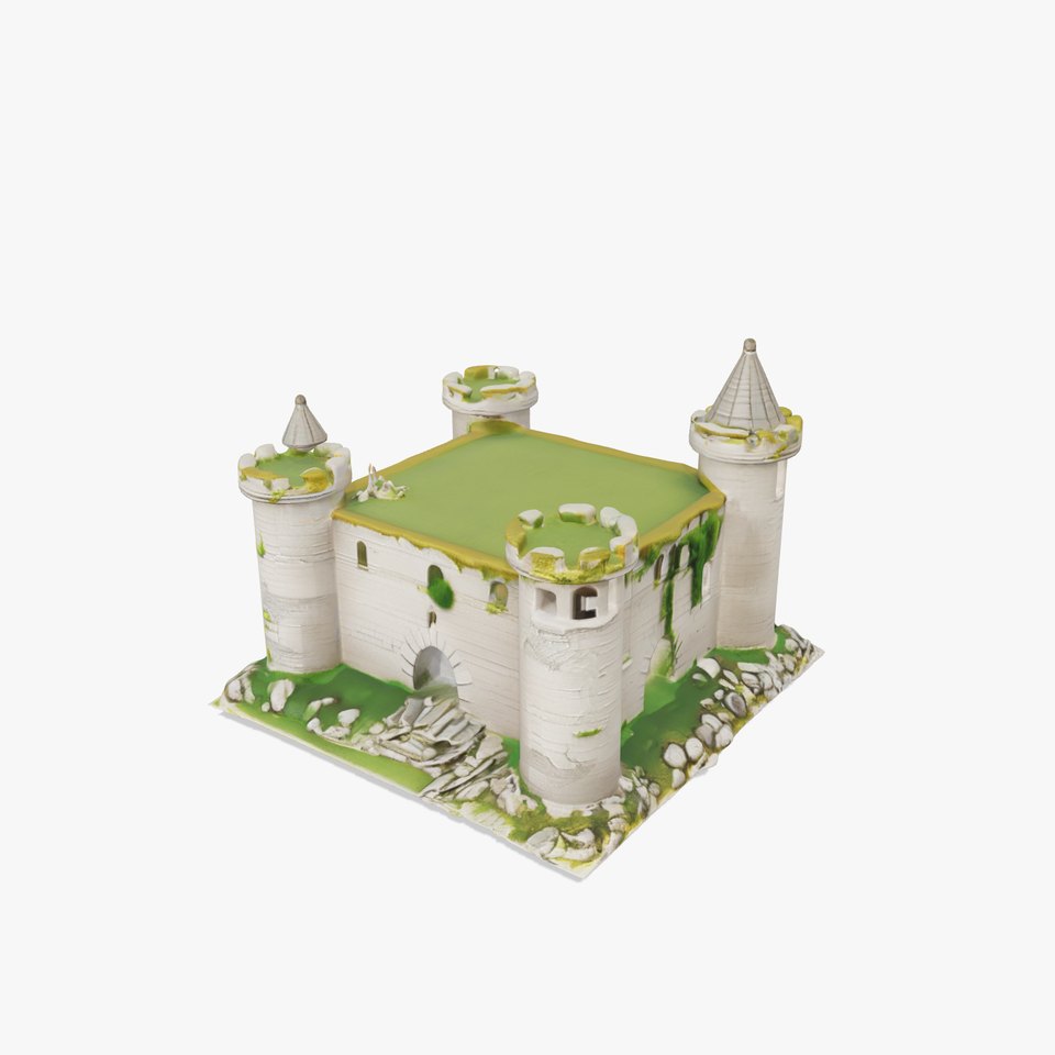 Medieval Castle Model Pack with Towers and Ivy