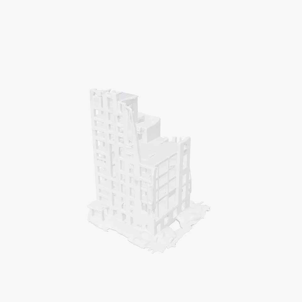 Urban Ruins Building model pack  Destructed Cityscape Collection