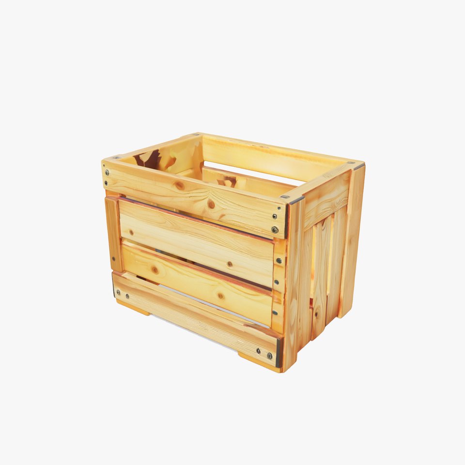 Wooden Crate Model Pack with Detailed Textures