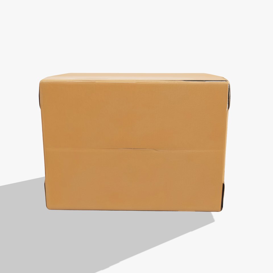 Cardboard Box D Model Pack