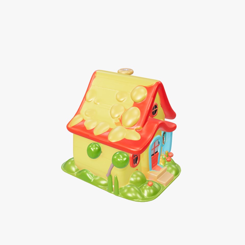 Cartoon House Model Pack for Animation and Games