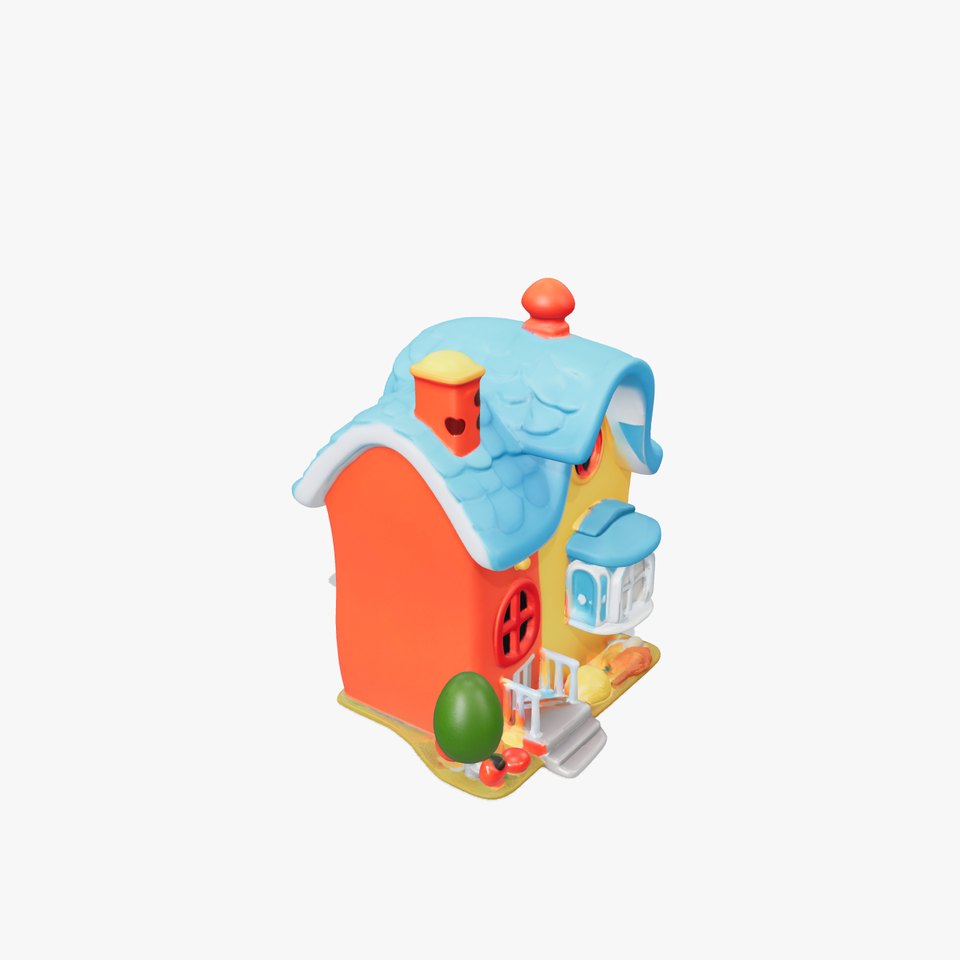 Colorful Cartoon House Model Pack