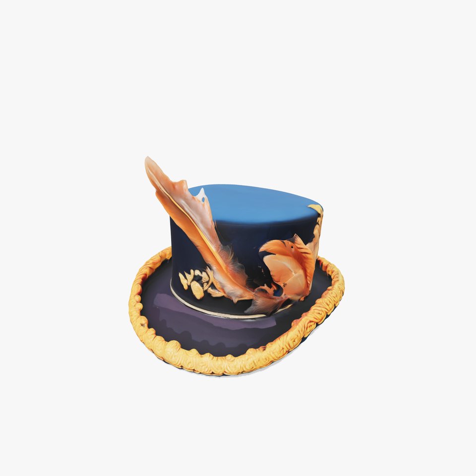 Elegant Feathered Top Hat Model Pack