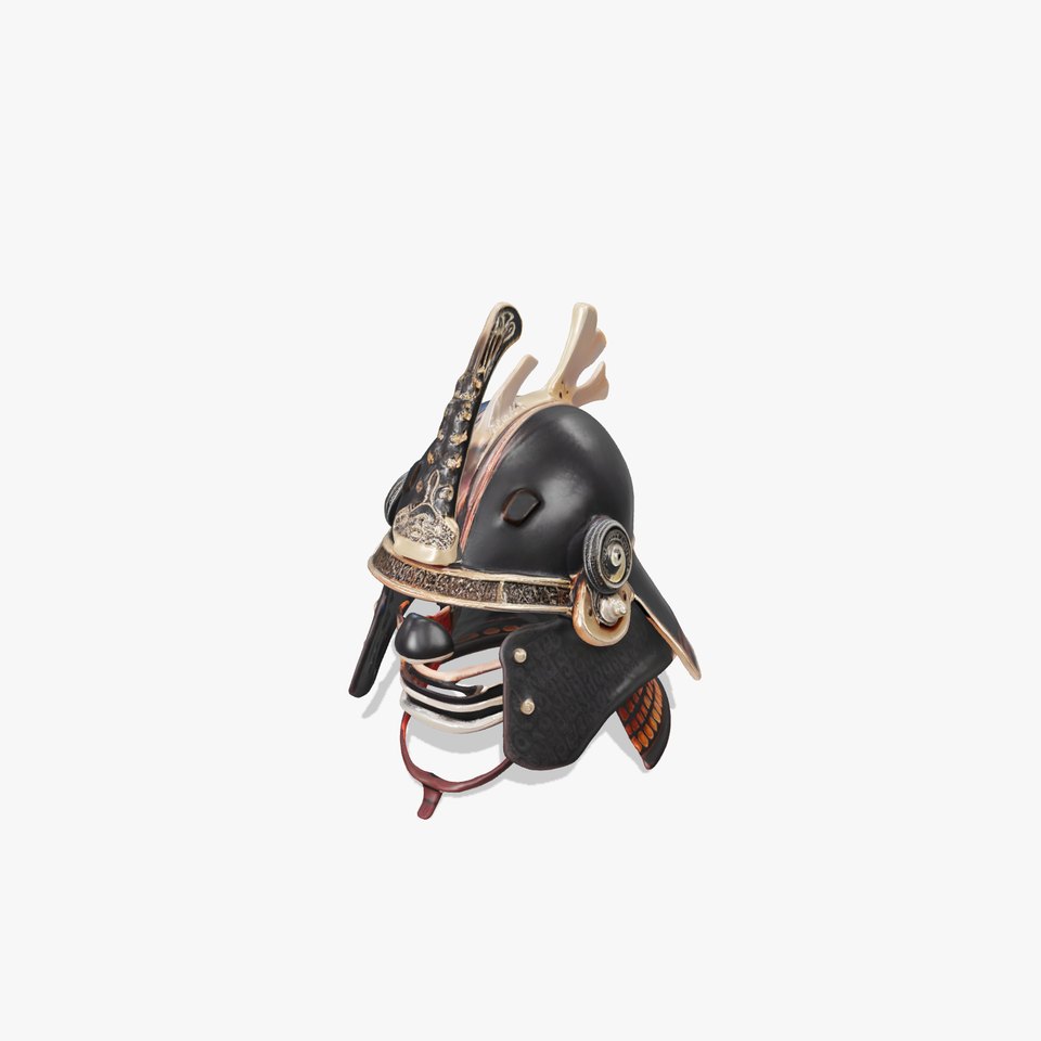 Samurai Helmet D Model Pack