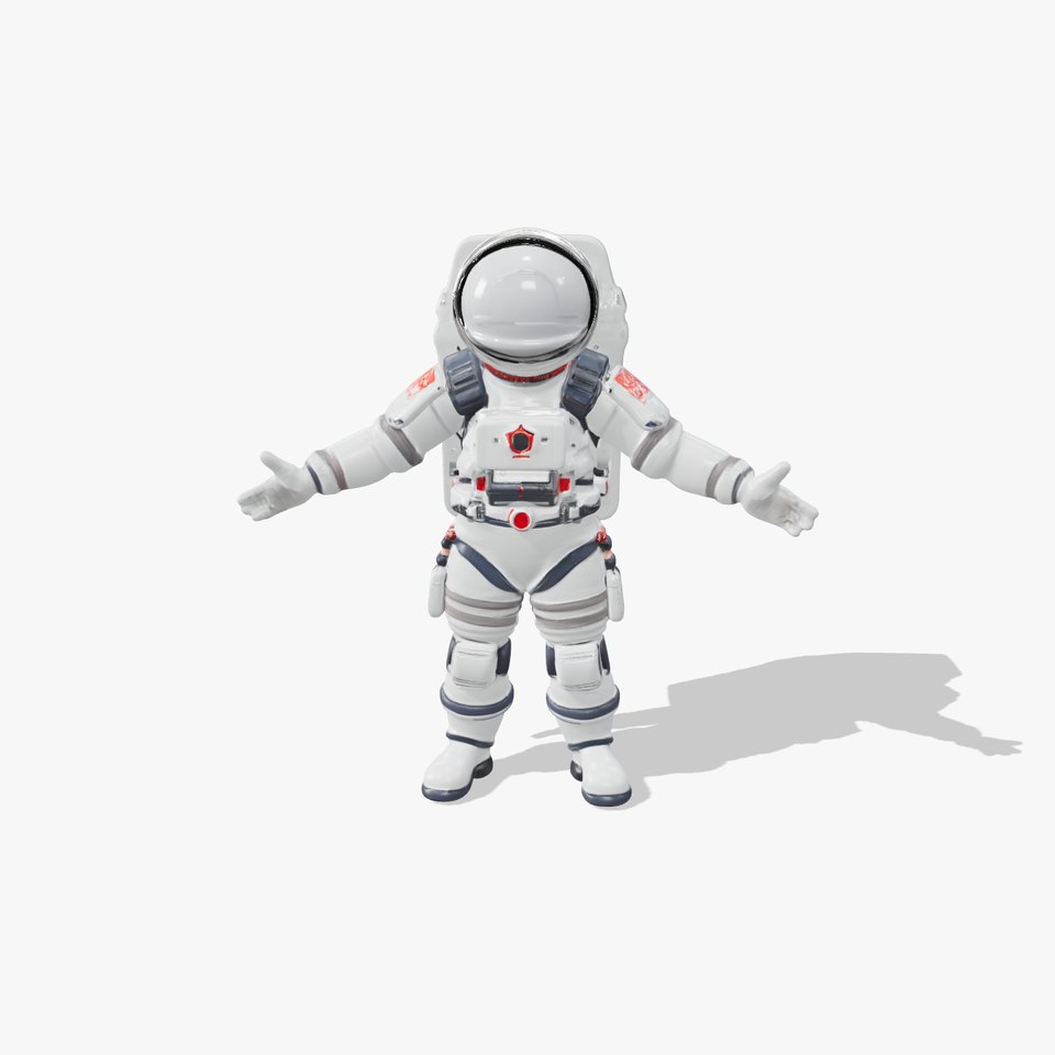 Astronaut Explorer D Model HighDetail PBR Textures