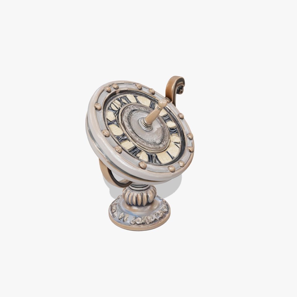 Antique Sundial Clock Model Pack