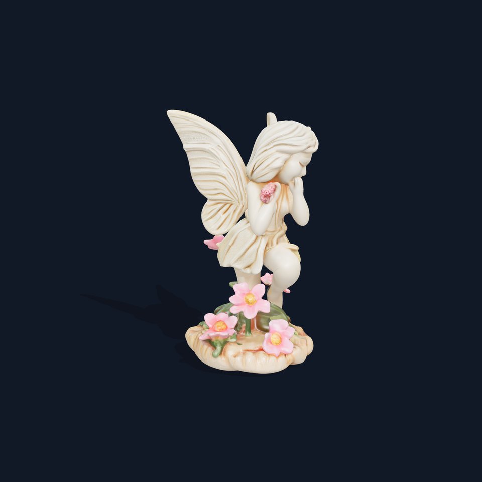 Fairy Statue Model Pack  Detailed Charm with Floral Base