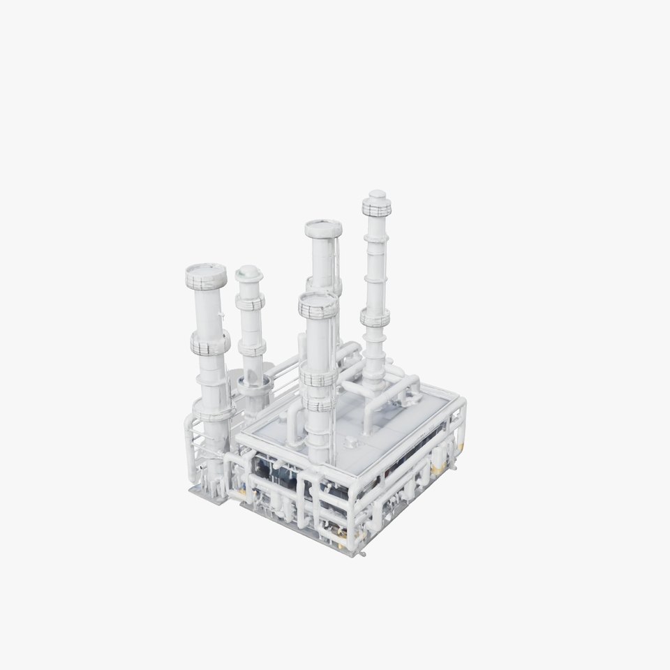 Industrial Refinery Facility Model Pack