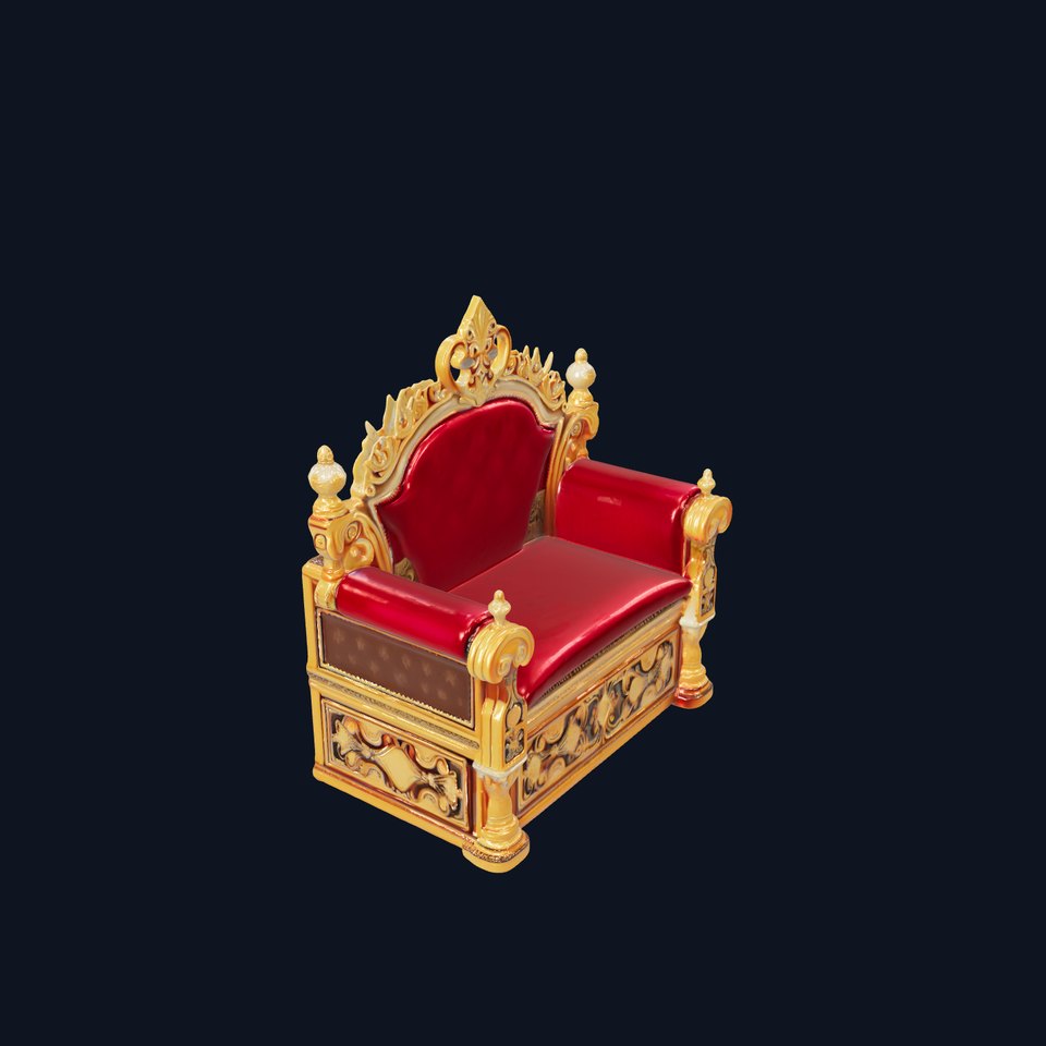 Regal Throne Chair Model Pack