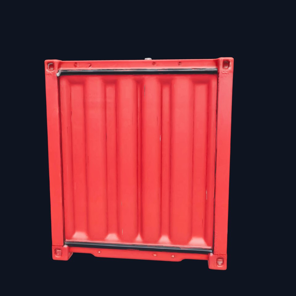 Red Shipping Container Model Pack