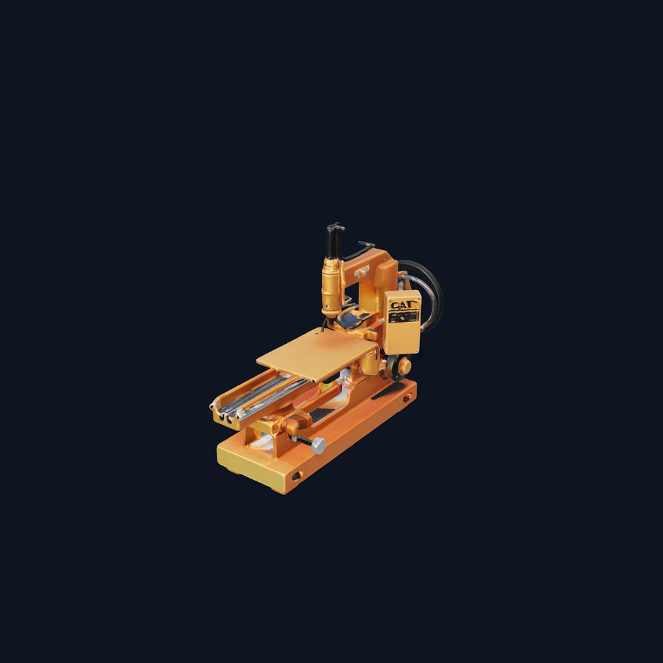 Industrial Milling Machine D Model Pack