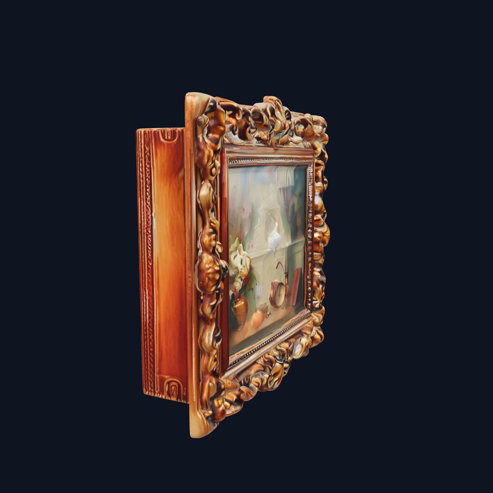 Baroque Ornate Picture Frame Model Pack