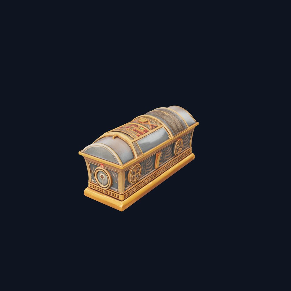 Antique Treasure Chest Model Pack