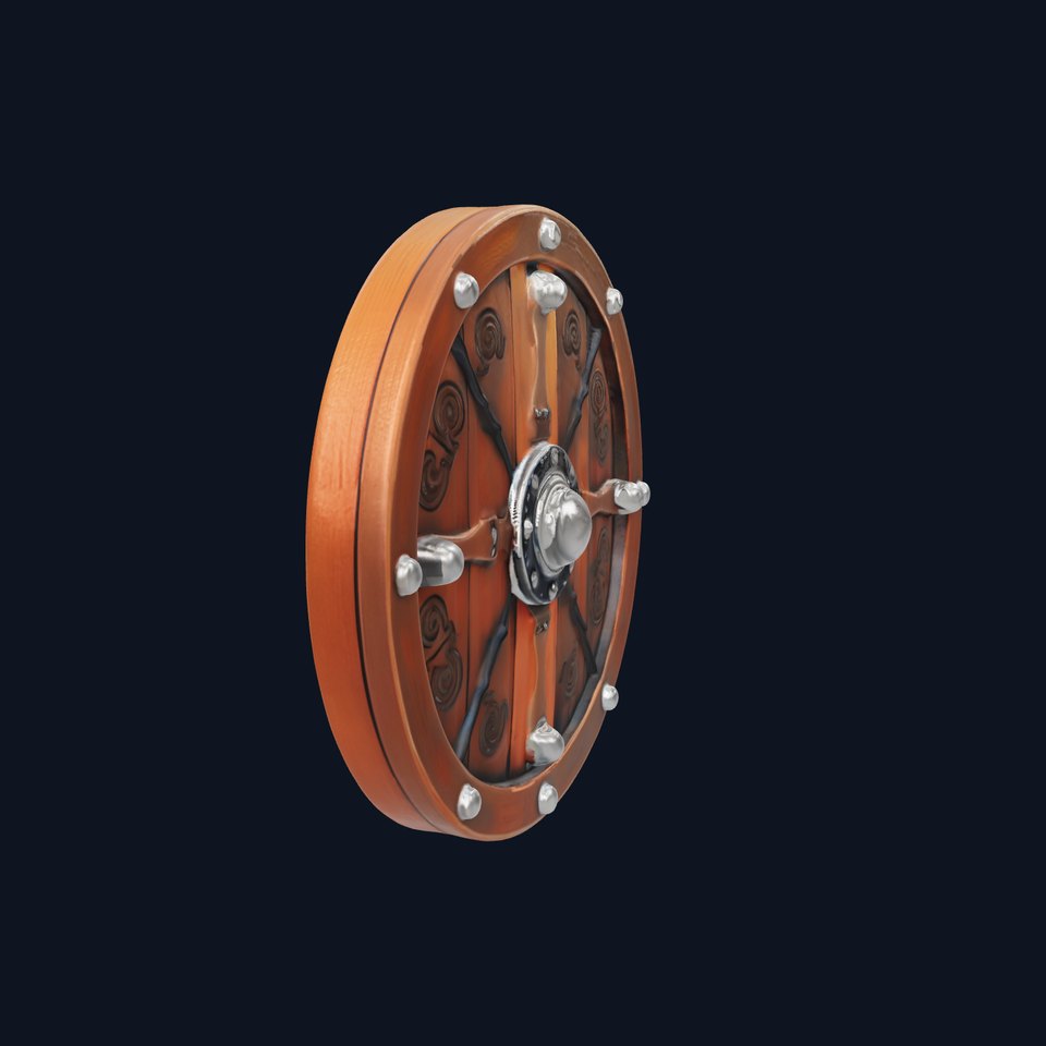 Medieval Wooden Shield Model Pack