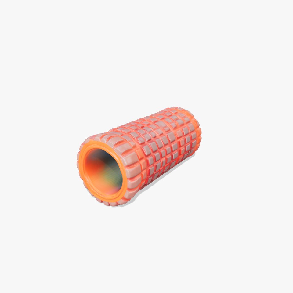 Textured Foam Roller Model Pack with Detailed Surface